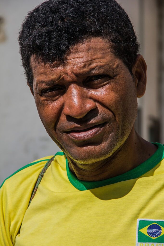 Retrato Hombre Remera Brasil-La Havana, Cuba-2014